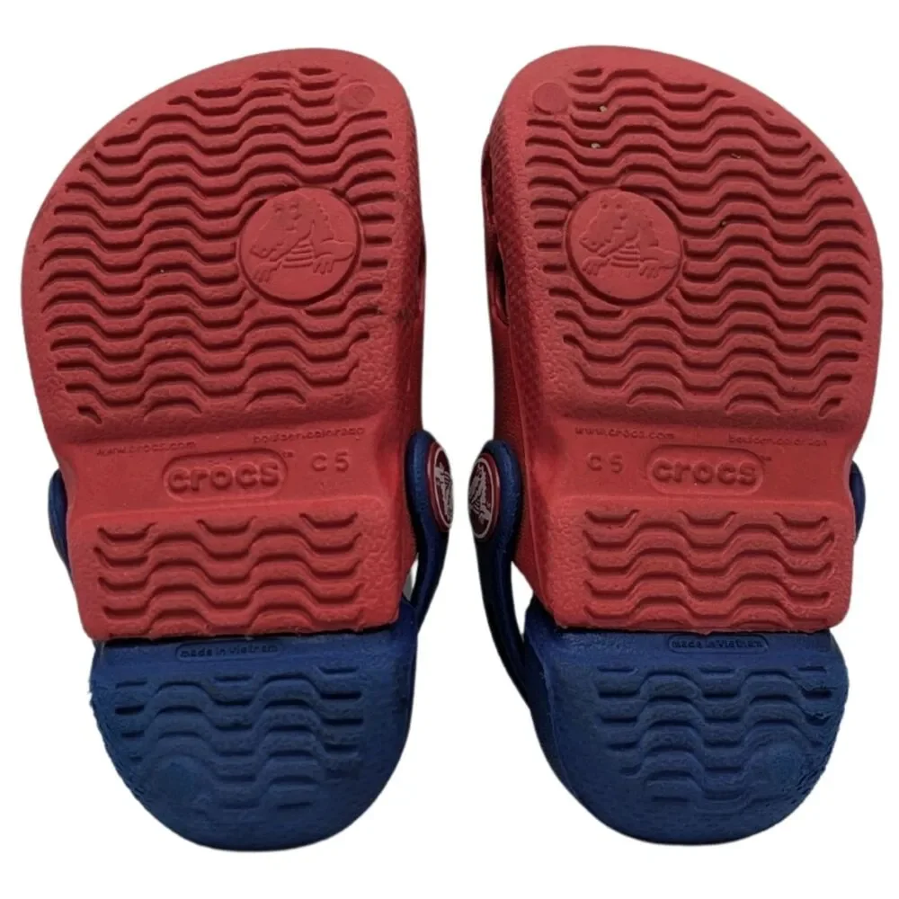Crocs Electro Red and Blue Clogs Size Toddler 5 (C5)